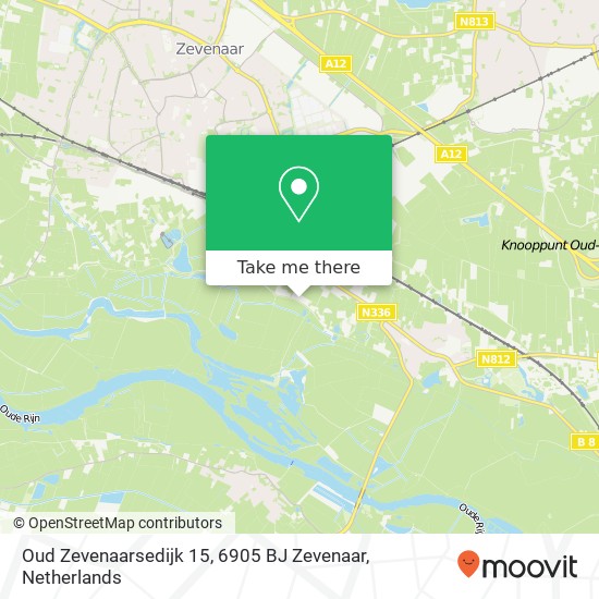 Oud Zevenaarsedijk 15, 6905 BJ Zevenaar map