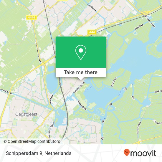 Schippersdam 9, 2361 CA Warmond map