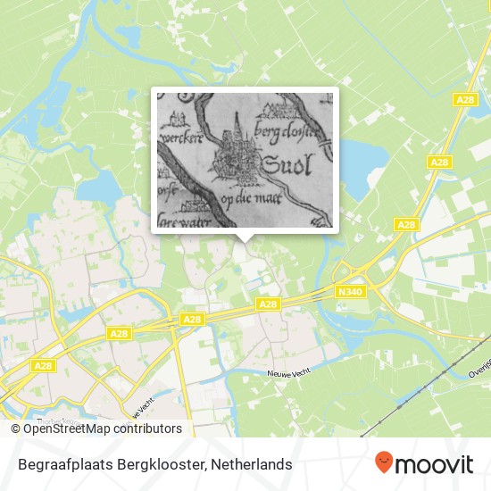 Begraafplaats Bergklooster Karte