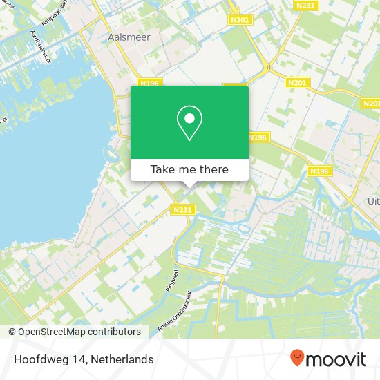 Hoofdweg 14, 1424 PH De Kwakel map