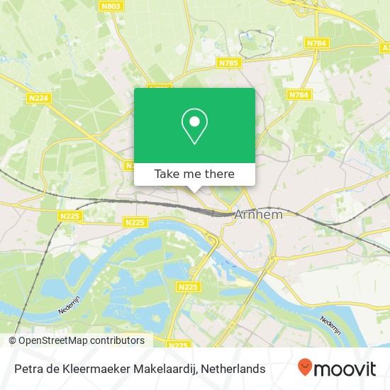 Petra de Kleermaeker Makelaardij, Amsterdamseweg 124 map