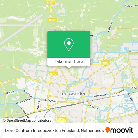 Izore Centrum Infectieziekten Friesland map