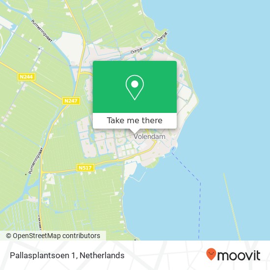 Pallasplantsoen 1, 1131 NS Volendam map