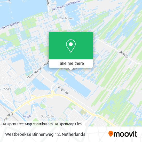 Westbroekse Binnenweg 12 map