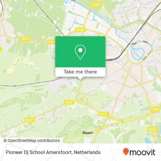 Pioneer Dj School Amersfoort, Daam Fockemalaan 22 map