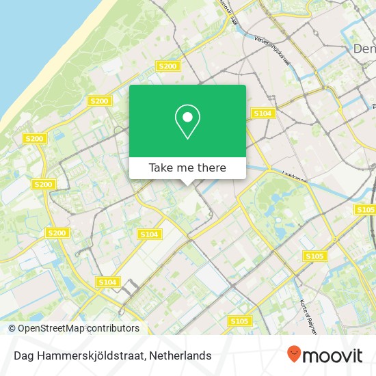 Dag Hammerskjöldstraat, 2552 PS Den Haag map