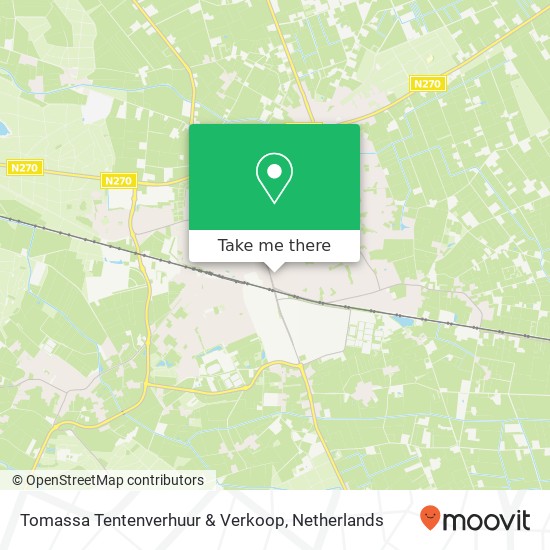 Tomassa Tentenverhuur & Verkoop, Oude Liesselseweg 78 map