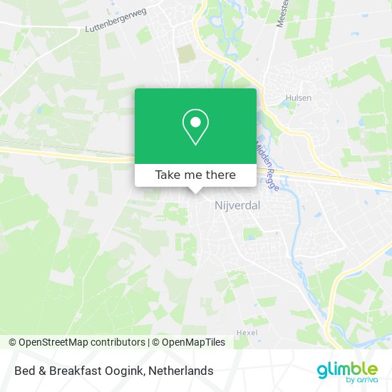 Bed & Breakfast Oogink map