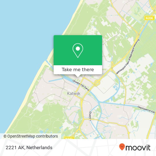 2221 AK, 2221 AK Katwijk aan Zee, Nederland Karte