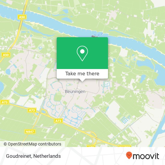 Goudreinet, Kerkplein 84 map