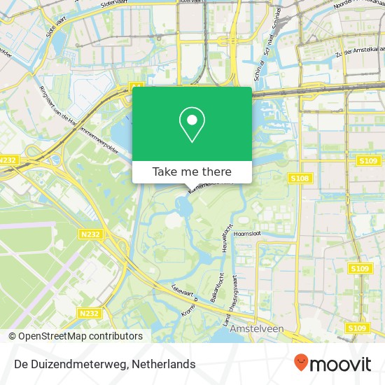 De Duizendmeterweg, De Duizendmeterweg, 1182 Amstelveen, Nederland Karte