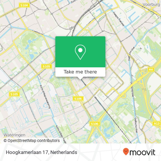 Hoogkamerlaan 17, 2284 GH Rijswijk Karte