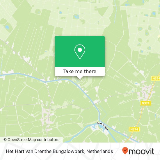 Het Hart van Drenthe Bungalowpark map