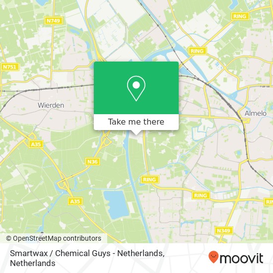 Smartwax / Chemical Guys - Netherlands, Buitenhavenweg 8B map