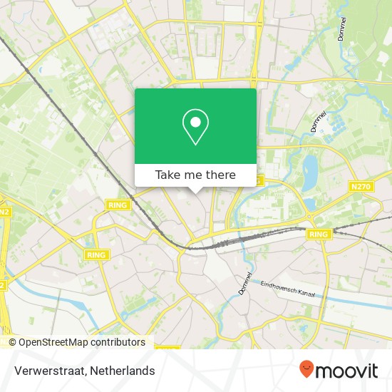 Verwerstraat, 5612 CH Eindhoven map