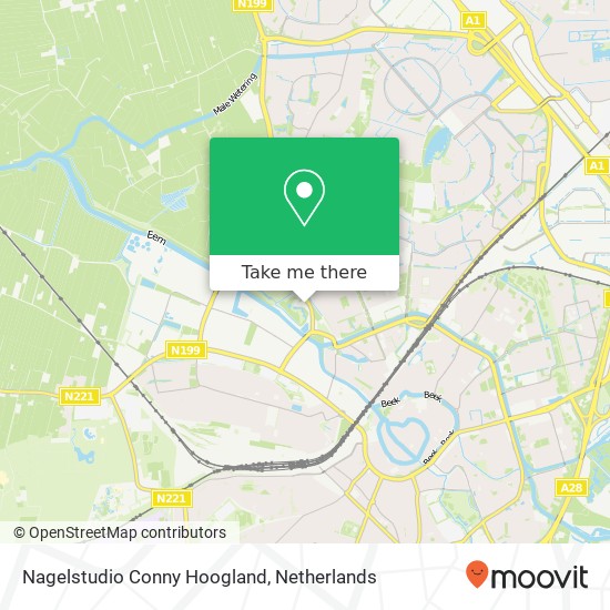 Nagelstudio Conny Hoogland, De Schans 19 map