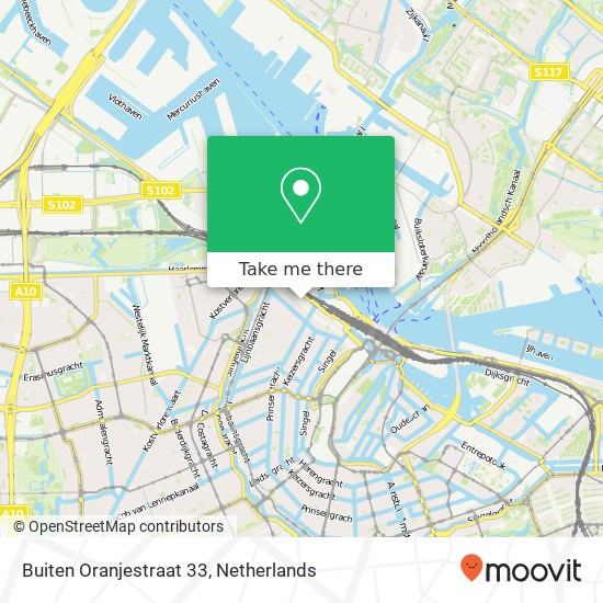 Buiten Oranjestraat 33, 1013 HX Amsterdam Karte