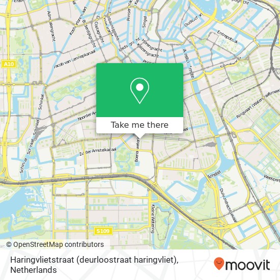 Haringvlietstraat (deurloostraat haringvliet), 1078 HX Amsterdam map