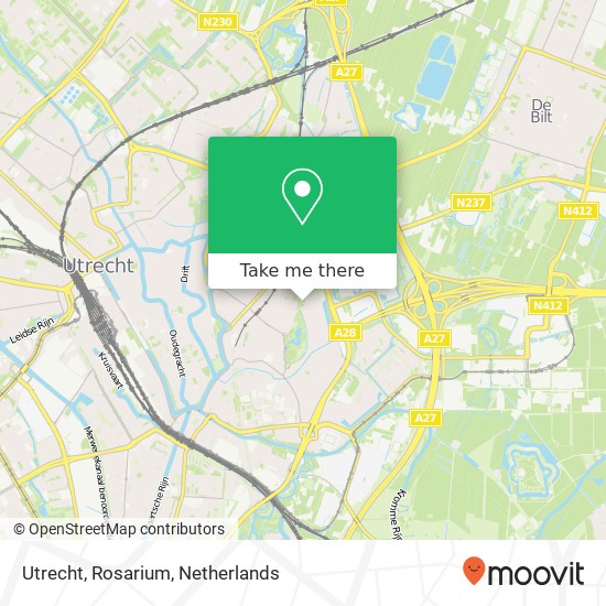 Utrecht, Rosarium map