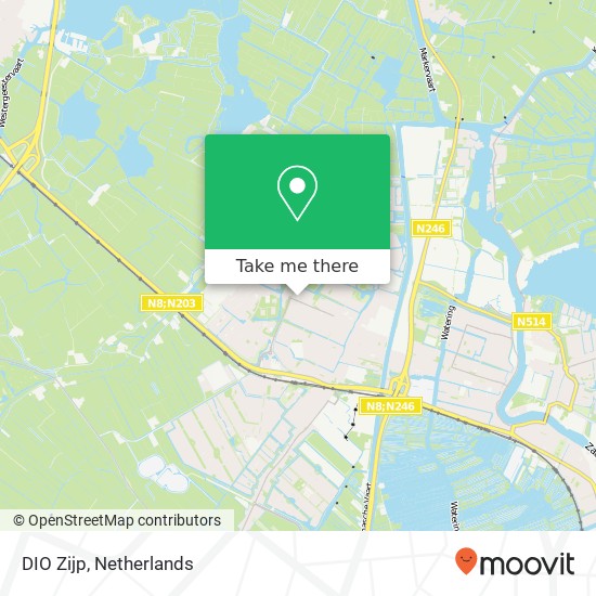 DIO Zijp, Rosariumplein map