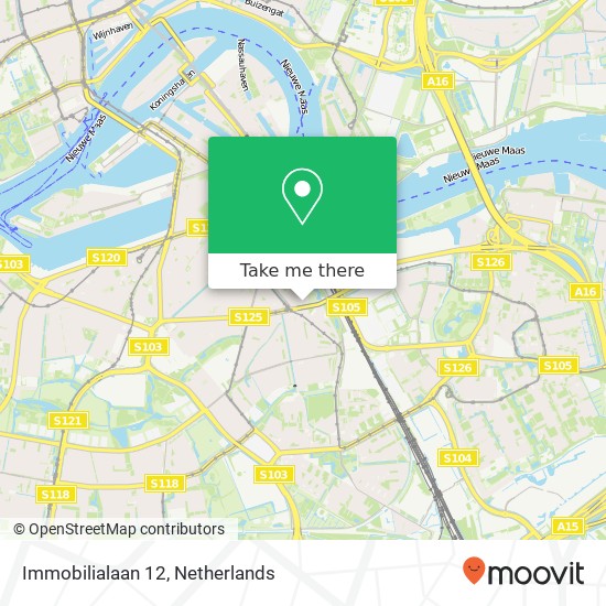 Immobilialaan 12, 3074 WP Rotterdam Karte