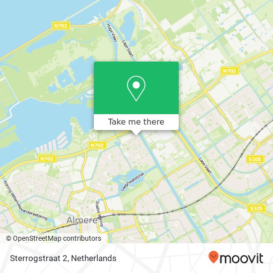 Sterrogstraat 2, 1317 NM Almere-Stad map