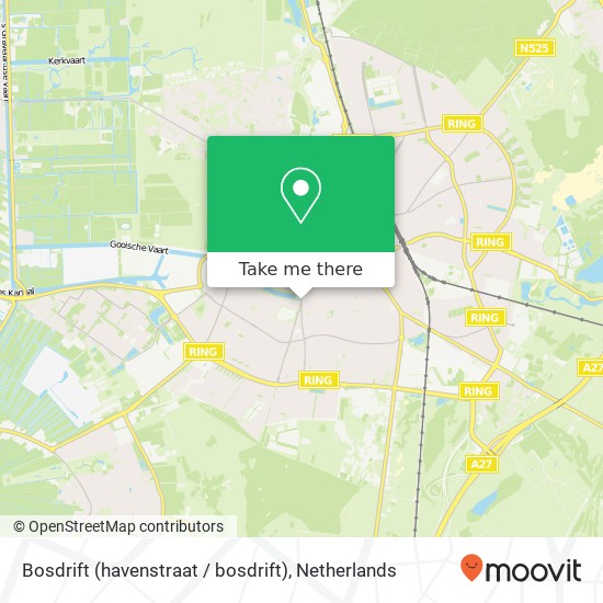 Bosdrift (havenstraat / bosdrift), 1211 KM Hilversum Karte