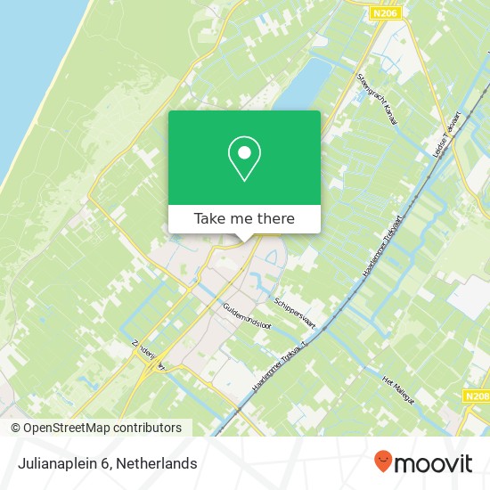 Julianaplein 6, 2211 CG Noordwijkerhout Karte