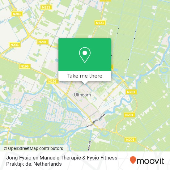 Jong Fysio en Manuele Therapie & Fysio Fitness Praktijk de, Hugo de Grootlaan 3 Karte