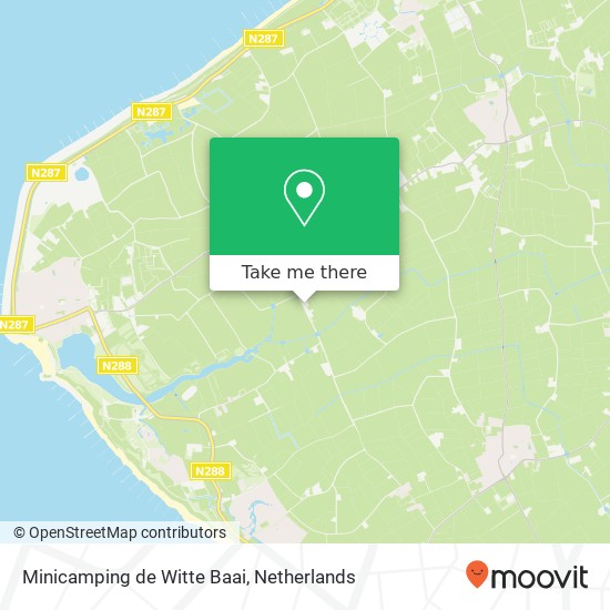 Minicamping de Witte Baai map