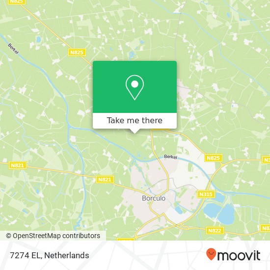 7274 EL, 7274 EL Geesteren, Nederland map