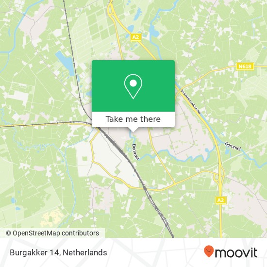 Burgakker 14, 5281 CH Boxtel Karte