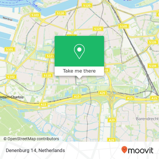 Denenburg 14, 3085 KC Rotterdam map