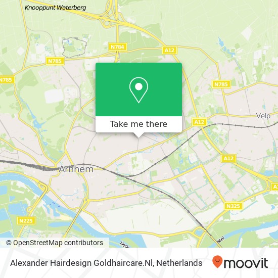 Alexander Hairdesign Goldhaircare.Nl, Raapopseweg 68 map