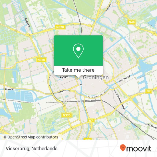 Visserbrug, 9718 JA Groningen map