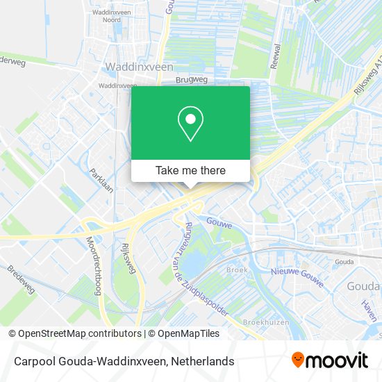 Carpool Gouda-Waddinxveen Karte