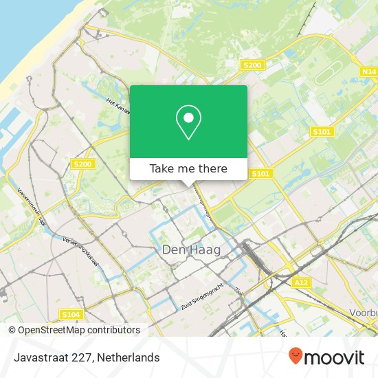 Javastraat 227, 2585 AK Den Haag map