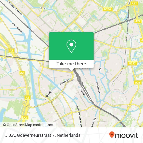 J.J.A. Goeverneurstraat 7, 3532 XV Utrecht map
