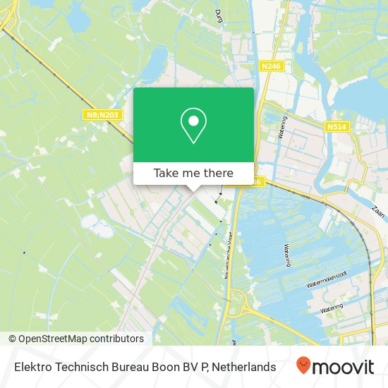 Elektro Technisch Bureau Boon BV P, Dorpsstraat 995 map