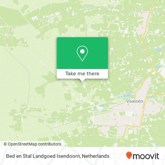 Bed en Stal Landgoed Isendoorn map