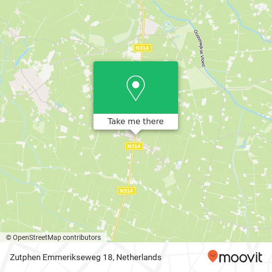Zutphen Emmerikseweg 18, 7227 DM Toldijk map