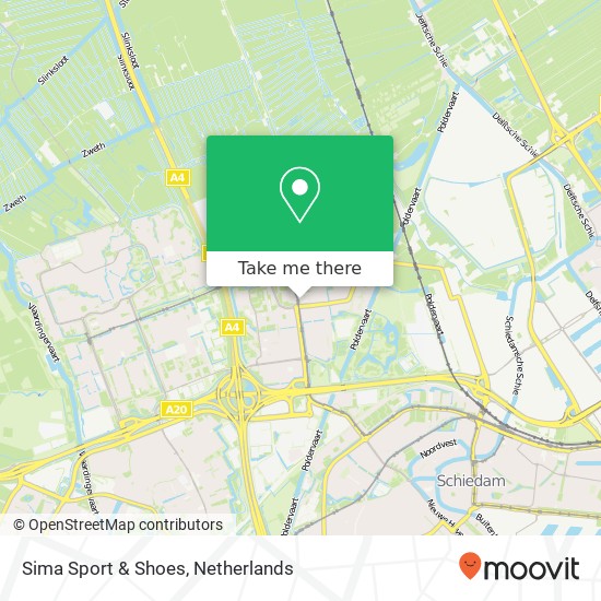 Sima Sport & Shoes, Hof van Spaland 35 map