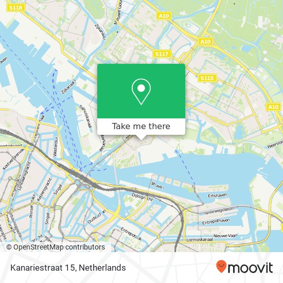 Kanariestraat 15, Kanariestraat 15, 1021 VM Amsterdam, Nederland map