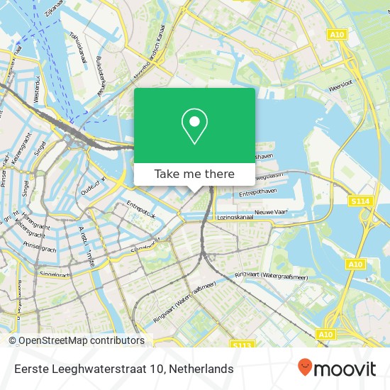 Eerste Leeghwaterstraat 10, 1018 RC Amsterdam map