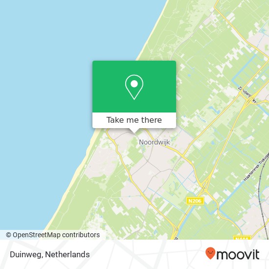 Duinweg, 2202 HA Noordwijk aan Zee Karte