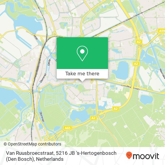 Van Ruusbroecstraat, 5216 JB 's-Hertogenbosch (Den Bosch) map