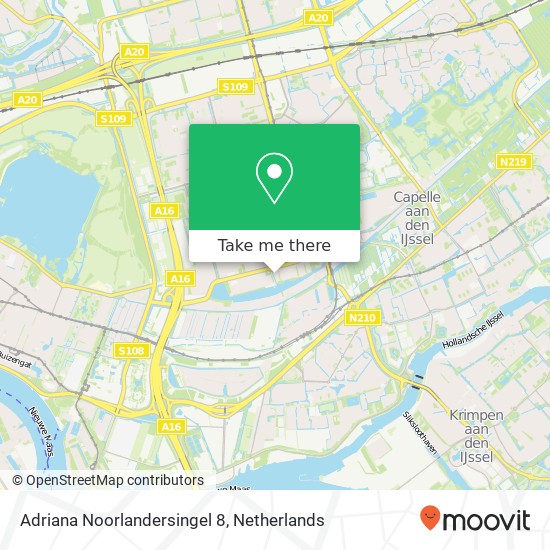 Adriana Noorlandersingel 8, 3065 KG Rotterdam map