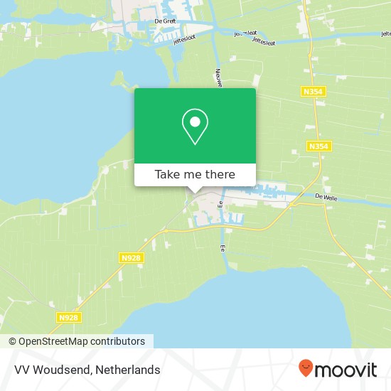 VV Woudsend, B.W. Okmastrjitte 1 map