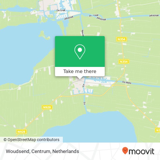 Woudsend, Centrum map