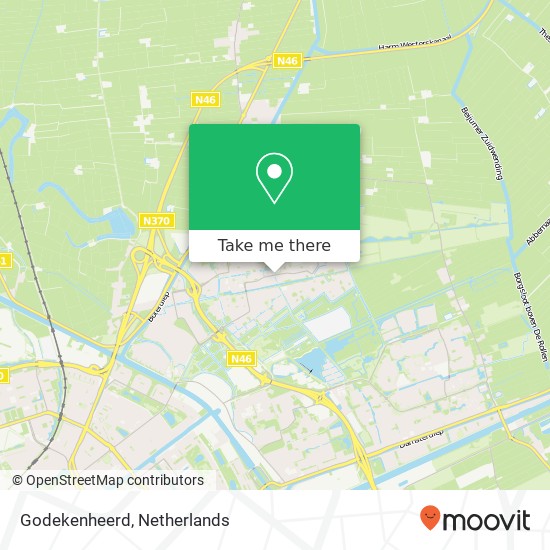 Godekenheerd, 9736 Groningen Karte